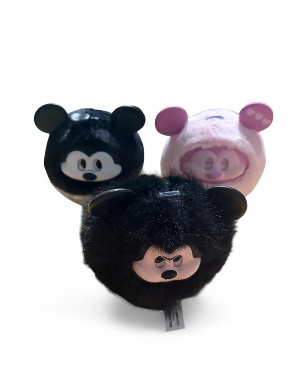 MINISO Disney Mickey Fun Crash Series Plush Pendants – Lot of 3